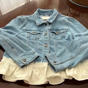 Kate Spade Jean jacket with bleached hem